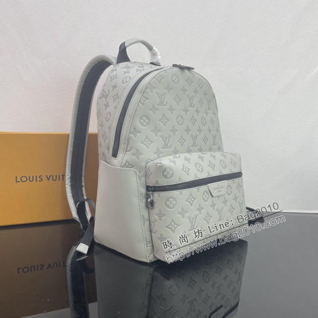 Lv路易威登2023專櫃新款Discovery雙肩包 LV全皮壓花男士雙肩後背包 M46557 ydh5140